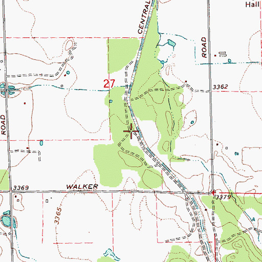 Topographic Map of Central Oregon Canal, OR