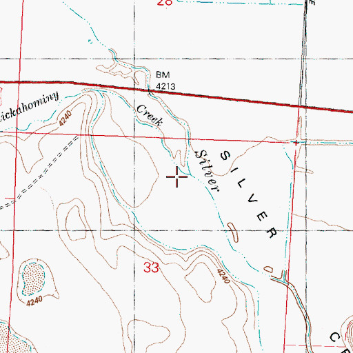 Topographic Map of Chickahominy Creek, OR