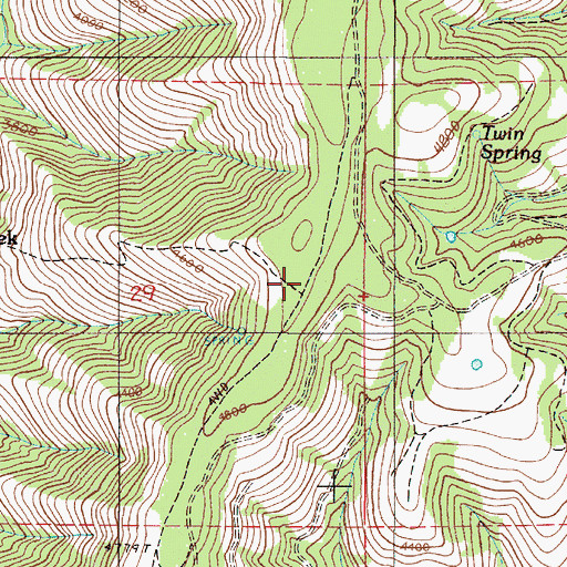 Topographic Map of Chico Trail, OR