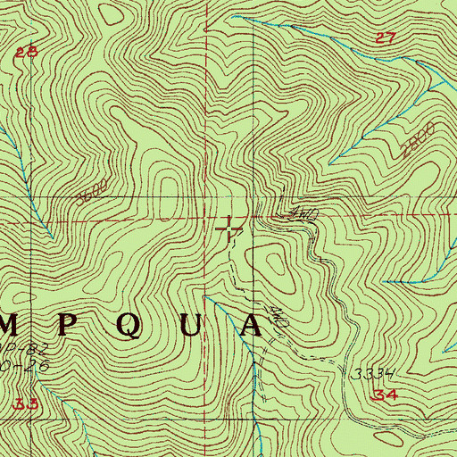 Topographic Map of Chilcoot Junction Shelter, OR