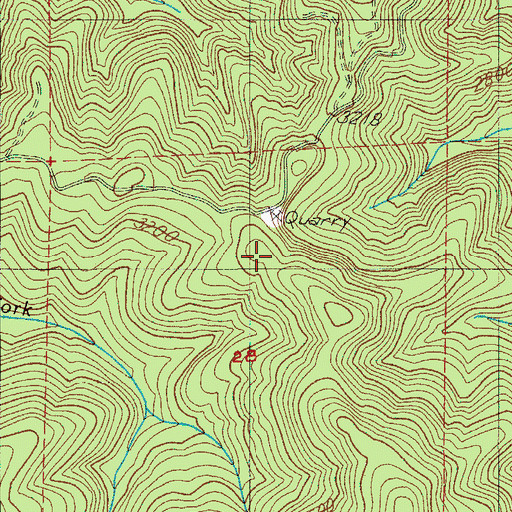 Topographic Map of Chilcoot Trail, OR