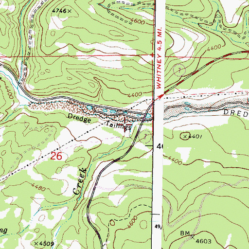Topographic Map of China Creek, OR