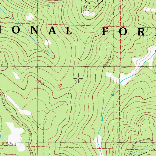 Topographic Map of Chinaman Trail, OR