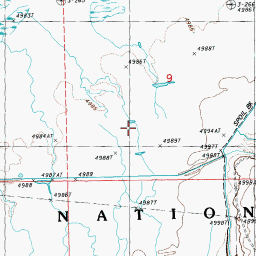Topographic Map of Chocktoot Creek, OR