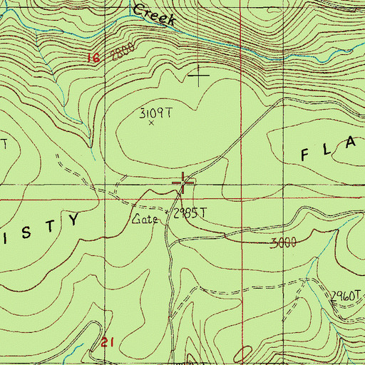 Topographic Map of Christy Flats, OR