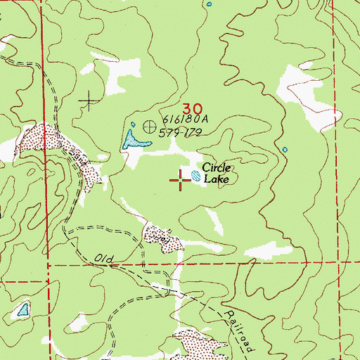 Topographic Map of Circle Lake, OR