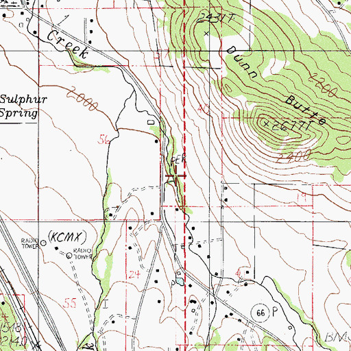 Topographic Map of Clayton Creek, OR