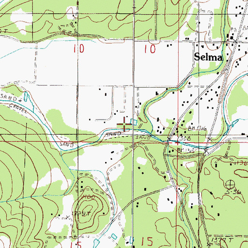 Topographic Map of Clear Creek, OR