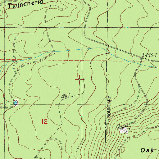 Topographic Map of Clement Ranch, OR
