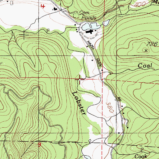 Topographic Map of Coal Bank Creek, OR
