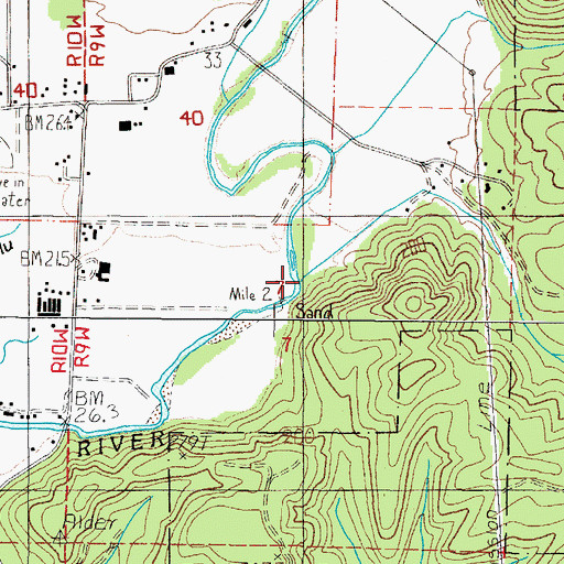 Topographic Map of Coal Creek, OR