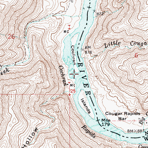 Topographic Map of Cochran Islands, OR