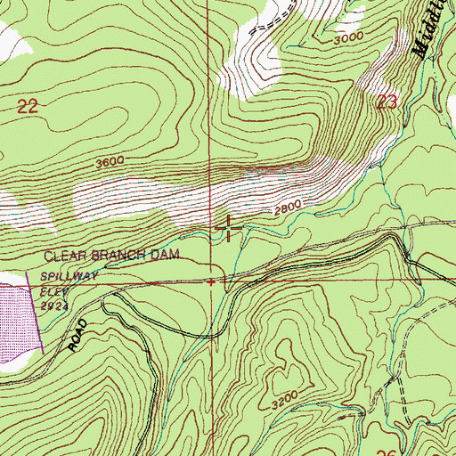 Topographic Map of Coe Branch, OR