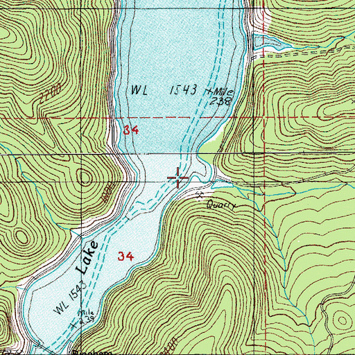 Topographic Map of Coffeepot Creek, OR