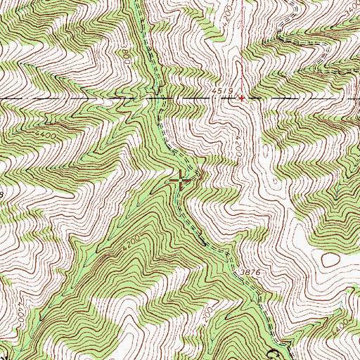 Topographic Map of Cold Spring Creek, OR