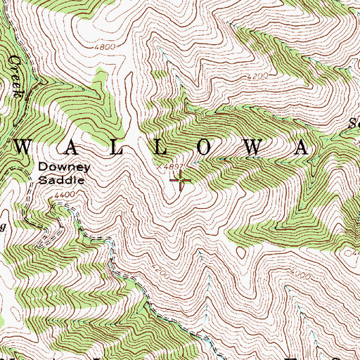 Topographic Map of Cold Spring Ridge, OR