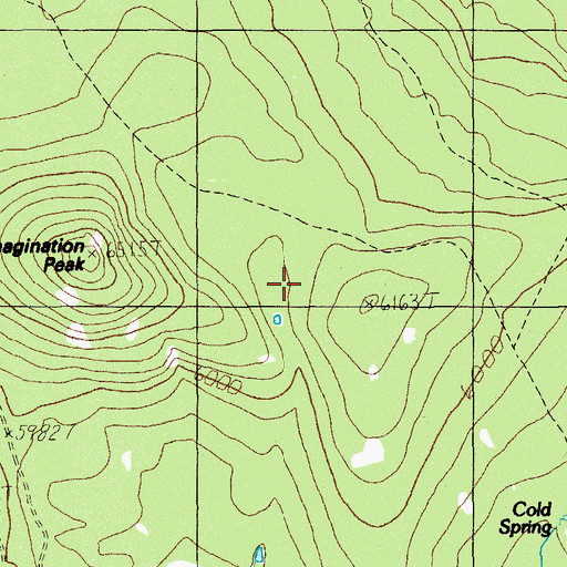 Topographic Map of Cold Spring Trail, OR