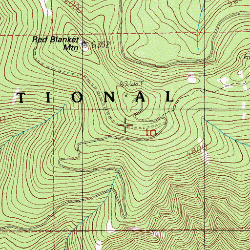 Topographic Map of Cold Spring Trail, OR