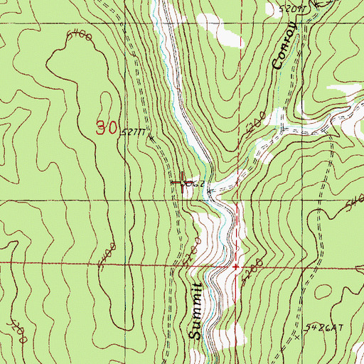 Topographic Map of Conroy Creek, OR