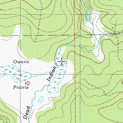Topographic Map of Conde Creek, OR
