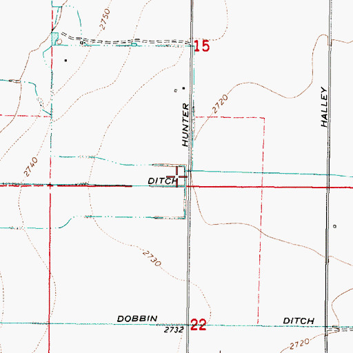 Topographic Map of Conley Creek, OR