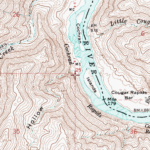 Topographic Map of Coon Hollow, OR