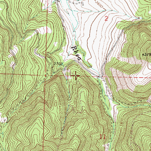 Topographic Map of Copple Creek, OR