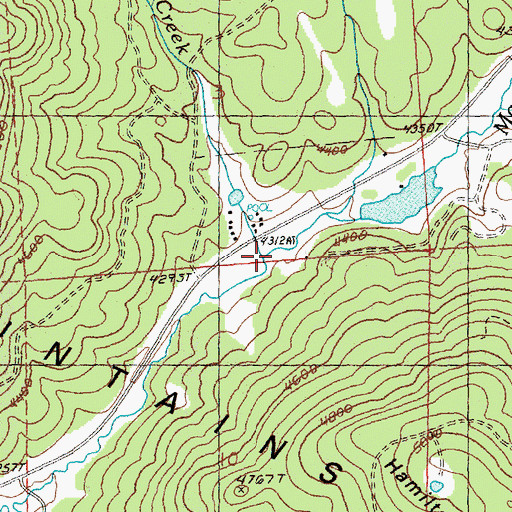 Topographic Map of Cornez Creek, OR