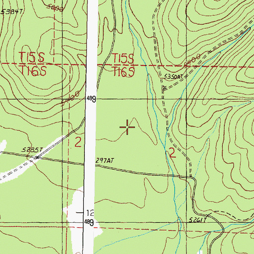 Topographic Map of Corral Basin Creek, OR