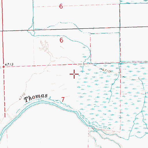 Topographic Map of Cottonwood Creek, OR