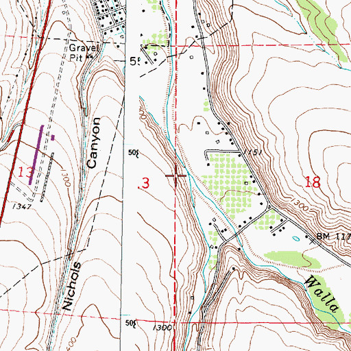 Topographic Map of Couse Creek, OR