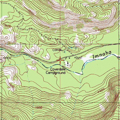 Topographic Map of Coverdale Guard Station, OR