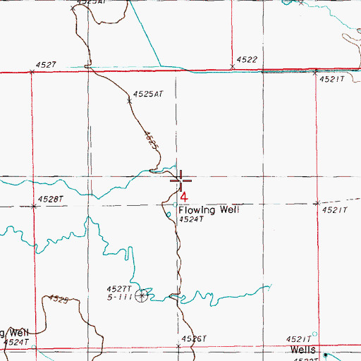 Topographic Map of Cow Creek, OR