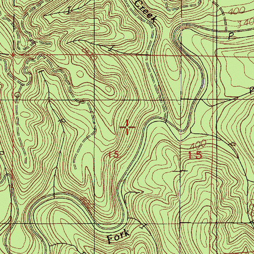 Topographic Map of Crane Creek, OR