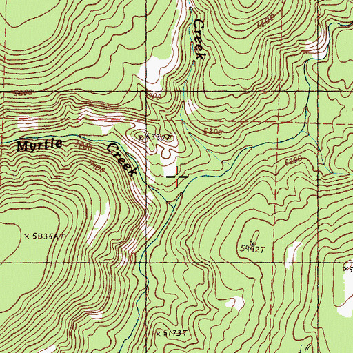 Topographic Map of Crane Creek, OR
