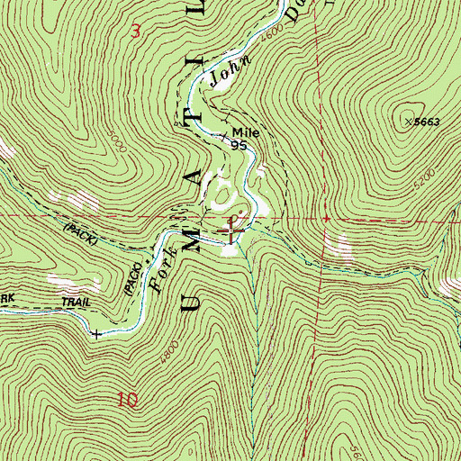 Topographic Map of Crane Creek, OR