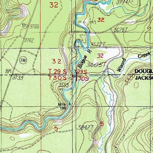Topographic Map of Crater Creek, OR