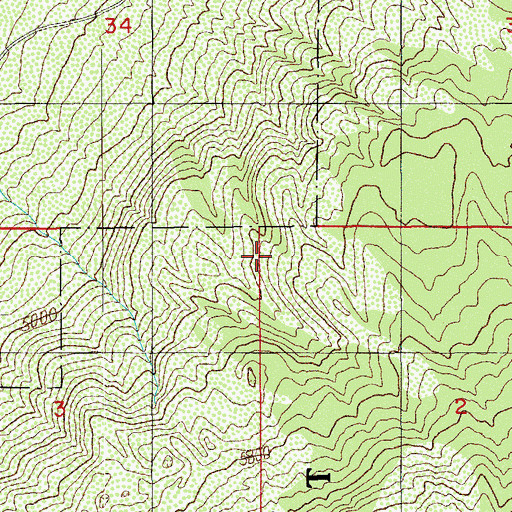 Topographic Map of Crater Trail, OR