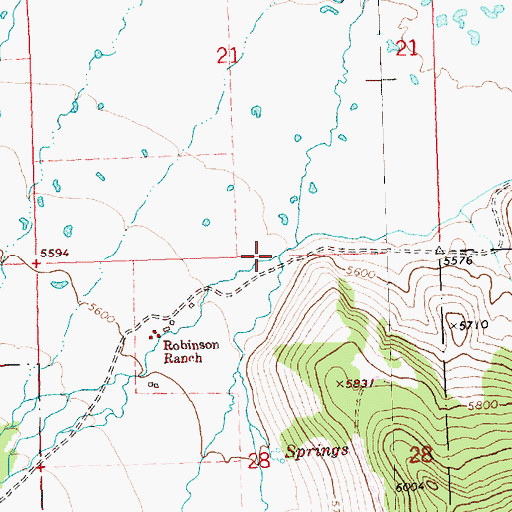 Topographic Map of Cressler Creek, OR