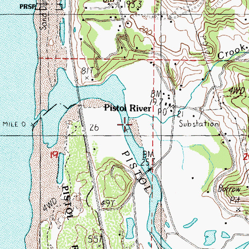 Topographic Map of Crook Creek, OR