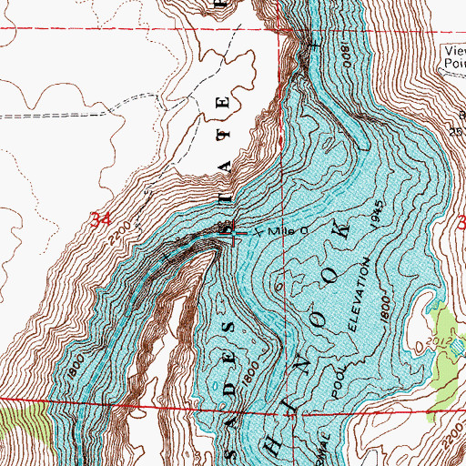 Topographic Map of Crooked River, OR