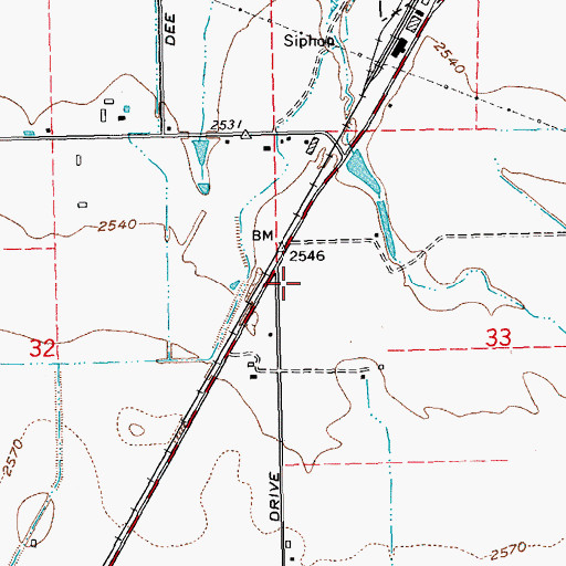 Topographic Map of Crooked River Gorge, OR