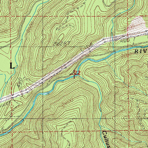 Topographic Map of Cultus Creek, OR