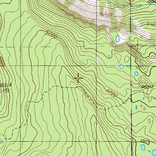 Topographic Map of Cupit Mary Trail, OR