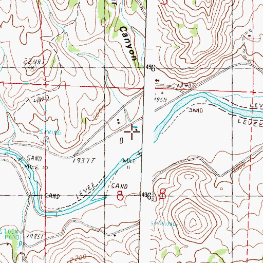 Topographic Map of Cupper Canyon, OR