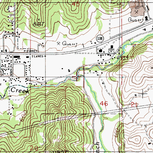 Topographic Map of DaMotta Branch, OR