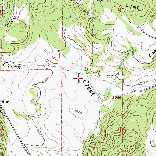 Topographic Map of Daley Creek, OR
