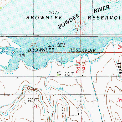 Topographic Map of Daly Creek, OR