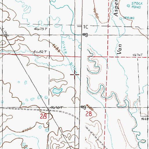 Topographic Map of Damon Creek, OR
