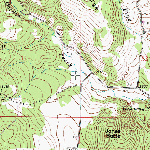 Topographic Map of Darr Canyon, OR